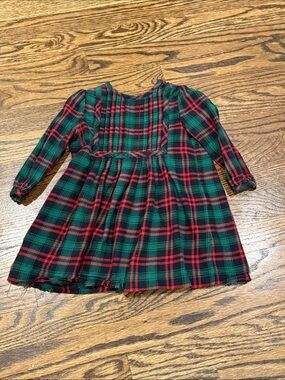 Ralph Lauren Red and Green Plaid Toddler Dress